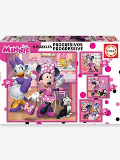 Idées cadeaux bébés et enfants-Jouet-Puzzles 4 en1 progressifs Disney Minnie - EDUCA