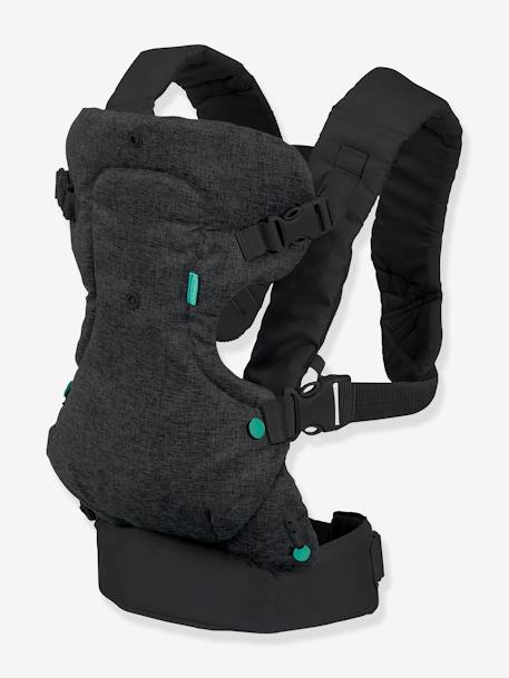 Porte-bébé avec bavoir lavable Flip 4 en 1 noir 1 - vertbaudet enfant 