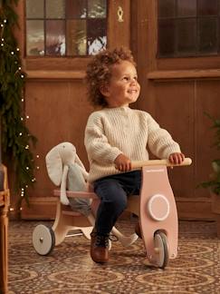 Idées cadeaux bébés et enfants-Jouet-Premier âge-Porteur + siège poupon en bois FSC®