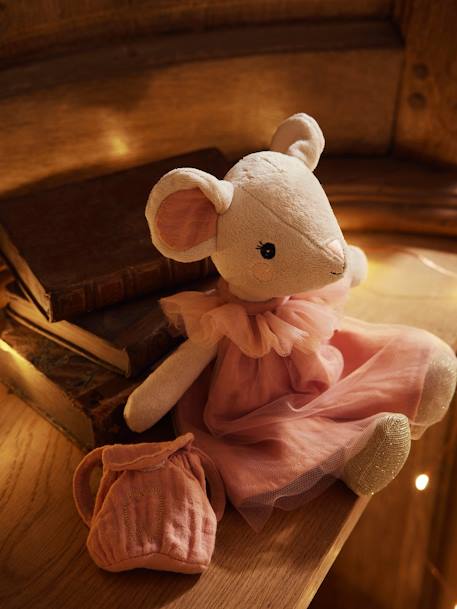 Poupée souris et son sac à dos pour dent de lait blanc 2 - vertbaudet enfant 