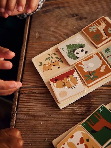 Loto des animaux en bois FSC® beige 4 - vertbaudet enfant 