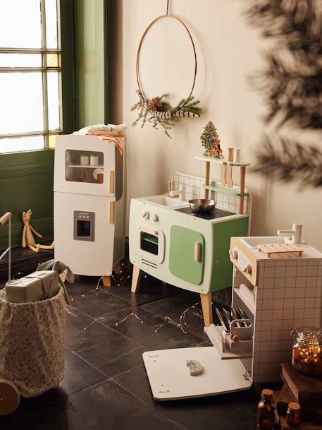 Cuisine en bois FSC® design caramel+vert 15 - vertbaudet enfant 