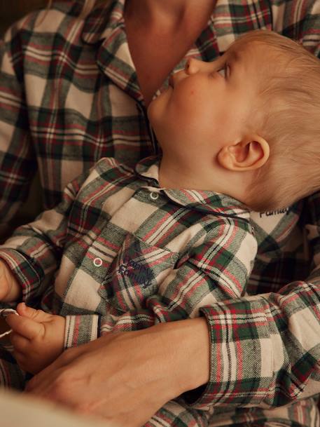 Pyjama de Noël bébé spécial capsule famille en flanelle écru 2 - vertbaudet enfant 
