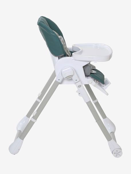Chaise haute multipositions MagicSeat gris souris+vert sapin 16 - vertbaudet enfant 