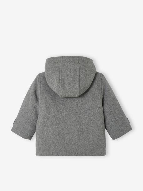 Manteau duffle-coat bébé avec capuche encre+gris chine 9 - vertbaudet enfant 