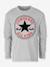 Tee-shirt enfant manches longues Chuck Patch gris 2 - vertbaudet enfant 