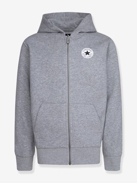 Sweat zippé gris+marine 1 - vertbaudet enfant 