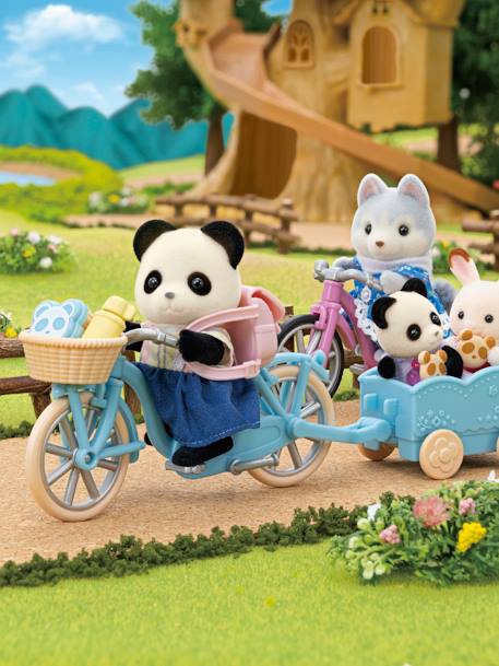 La fille panda, son vélo et sa remorque - SYLVANIAN FAMILIES blanc 5 - vertbaudet enfant 