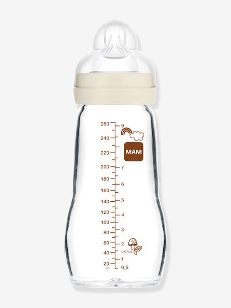 Biberon verre 260 ml Feel Good débit 2 beige+bleu+rose 2 - vertbaudet enfant 
