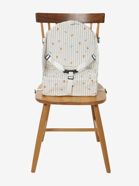 Rehausseur de chaise beige imprimé+Cherry+dans les bois+green forest+gris+Minisaurus+Mon coeur+Oies+rayé blanc 43 - vertbaudet enfant 