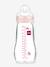 Biberon verre 260 ml Feel Good débit 2 beige+bleu+rose 14 - vertbaudet enfant 