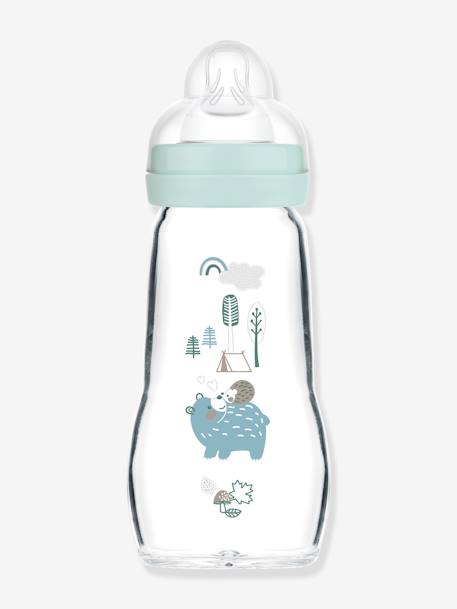 Biberon verre 260 ml Feel Good débit 2 beige+bleu+rose 7 - vertbaudet enfant 