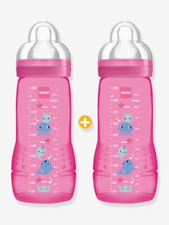 Lot de 2 biberons 330 ml MAM Easy Active 2e âge Fairy Tale  - vertbaudet enfant