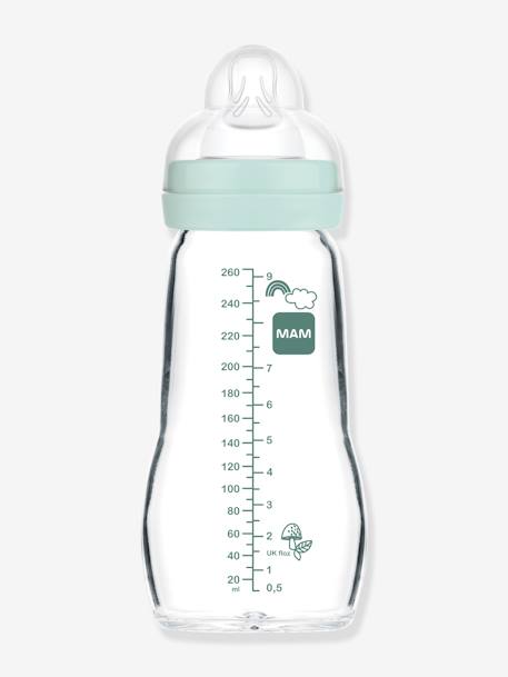 Biberon verre 260 ml Feel Good débit 2 beige+bleu+rose 8 - vertbaudet enfant 