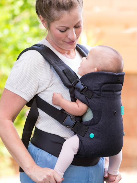 Porte-bébé avec bavoir lavable Flip 4 en 1 noir 4 - vertbaudet enfant 