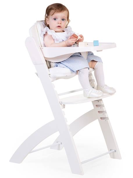 Chaise haute évolutive CHILDHOME Evosit blanc+gris+noir 1 - vertbaudet enfant 