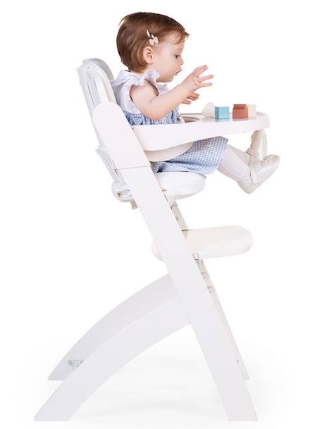 Chaise haute évolutive CHILDHOME Evosit blanc+marron+mint 6 - vertbaudet enfant 