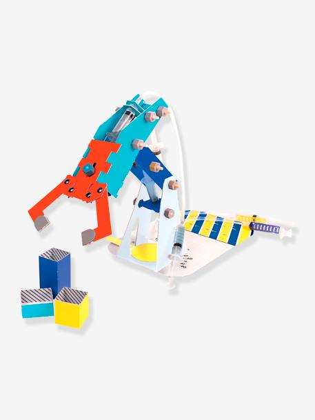 Kit ludo-éducatif 2 en 1 - Les Robots - Fabrique ton bras robotique qui bouge ! - PANDACRAFT bleu 5 - vertbaudet enfant 
