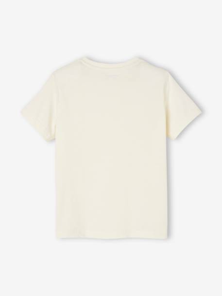 T-shirt Basics personnalisable garçon manches courtes blanc+BLEU+bleu ciel+bordeaux+jaune pastel+sauge 2 - vertbaudet enfant 