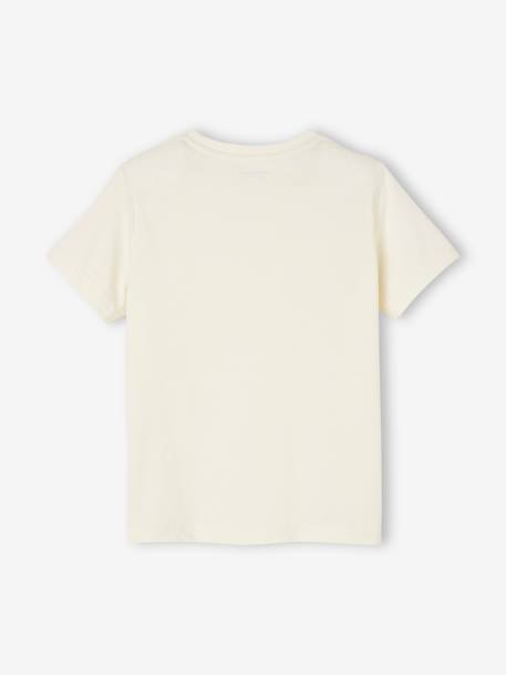 T-shirt garçon personnalisable manches courtes aubergine+blanc+BLEU+jaune pâle+mangue+sauge 8 - vertbaudet enfant 