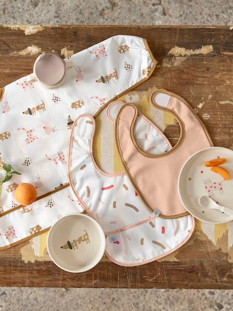Lot de 2 bavoirs manches longues LÄSSIG bleu glacier+blush+Happy Rascals Cœur+Happy Rascals Smile+lilas+Little Forest lapin - Rose + b+Little Forest Renard - Vert ol+Little Mateys orange épicée+Little Mateys royal bleu+Tiny Farmer Mouton - Blanc+vert 46 - vertbaudet enfant 