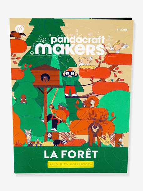 Kit ludo-éducatif 2 en 1 - La Forêt - Crée ta maquette de forêt en 3D ! - PANDACRAFT vert 5 - vertbaudet enfant 