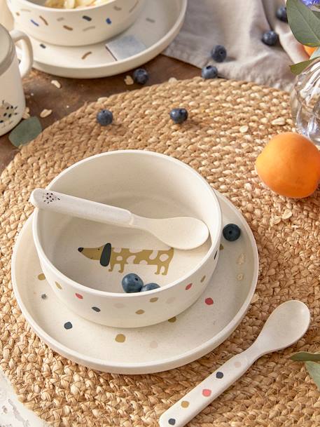 Coffret repas 4 pièces LÄSSIG bleu glacier+bleu jean+blush+Garden Explorer+Happy Rascals Cœur+Happy Rascals Smile+Little Forest, lapin+Little Forest, renard+Little Mateys orange épicée+Little Water baleine+rose poudré 34 - vertbaudet enfant 