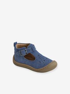 Chaussures-Salomés cuir souple bébé 4 pattes