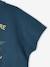 T-shirt molleton motif aventure garçon détails fluo bleu pétrole 4 - vertbaudet enfant 