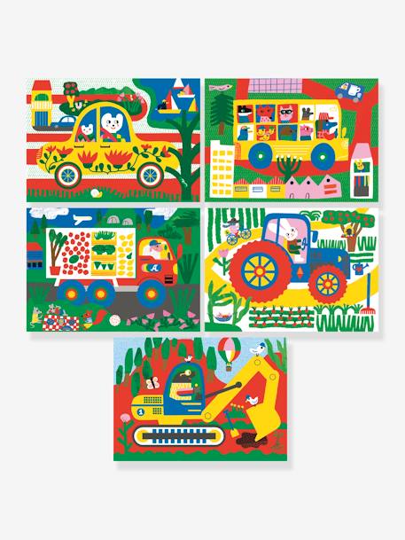 Cartes à gratter véhicules à découvrir bleu 3 - vertbaudet enfant 