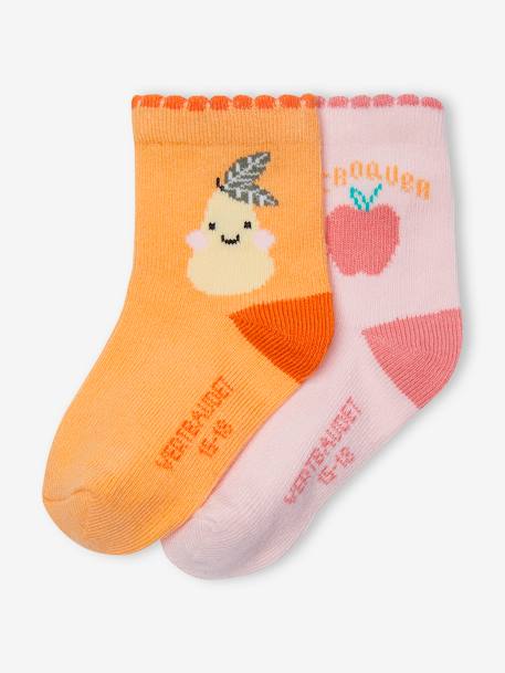 Lot de 2x chaussettes colorées SOXO pour bébé avec hochet - 12,99 €