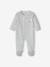Pyjama bébé mixte velours animal personnalisable beige chiné+gris chiné 12 - vertbaudet enfant 