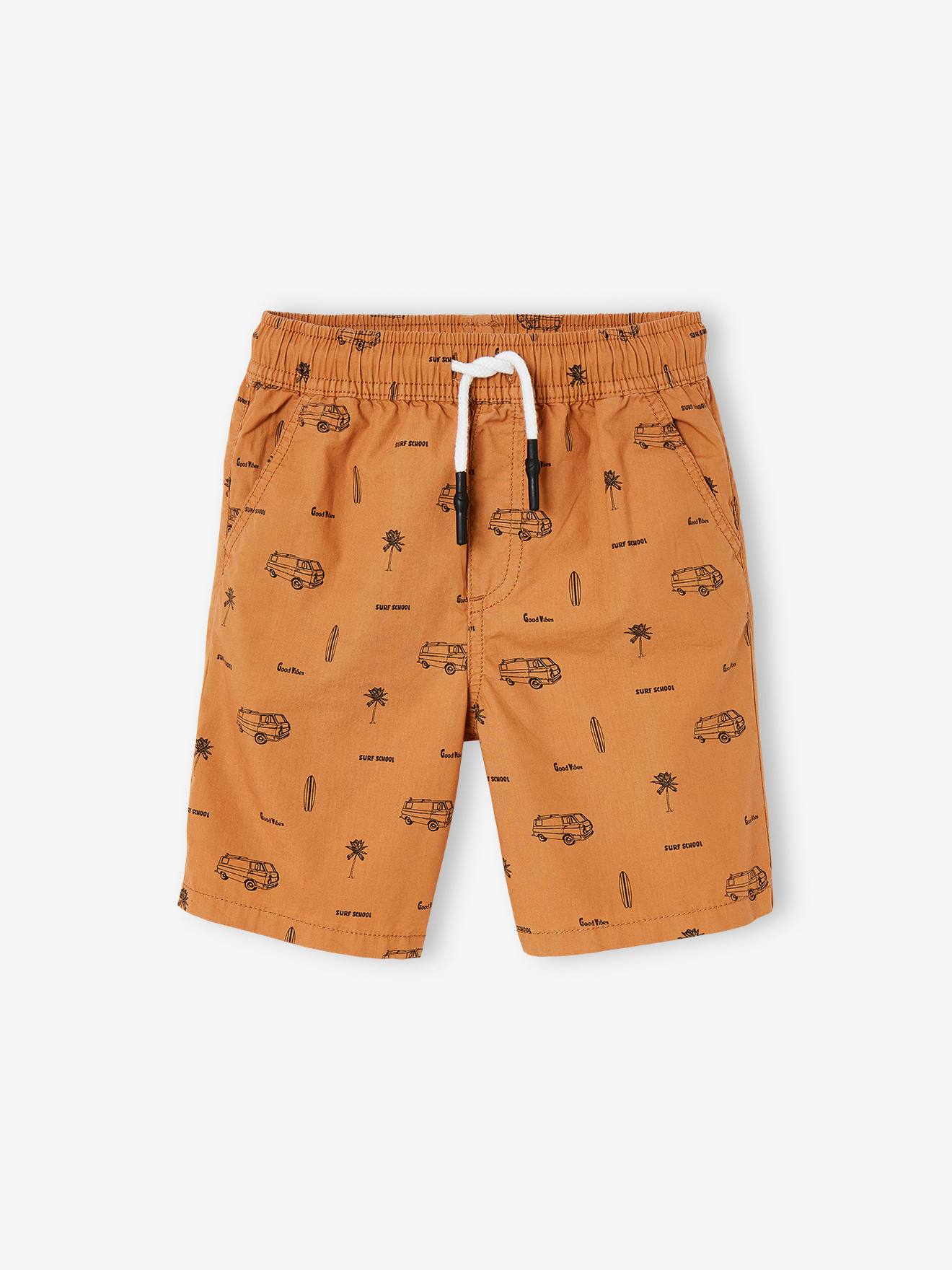 Bermuda en toile rayée pour garçon Ecru - 5 ans - Bermuda, short - Garçon