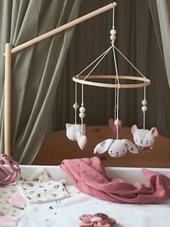 Mobile bébé pour lit de bébé, Aolkee Mobile musical pour lit bébé rotatif à  360 ° avec lumières, hochets rotatifs suspendus, boîte à musique