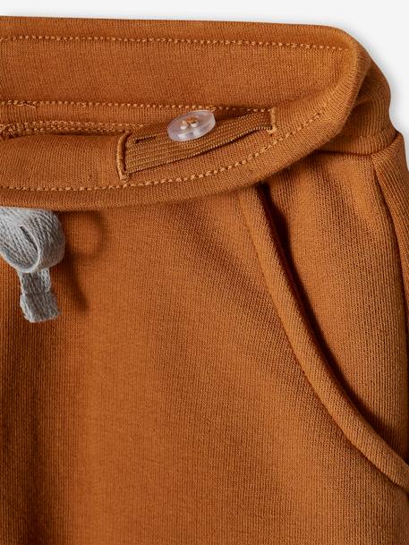 Bermuda garçon en molleton bleu chambray+kaki+marine grisé+noix de pécan 18 - vertbaudet enfant 