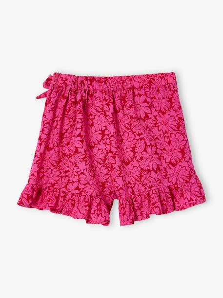 Jupe short fille écru+framboise 6 - vertbaudet enfant 