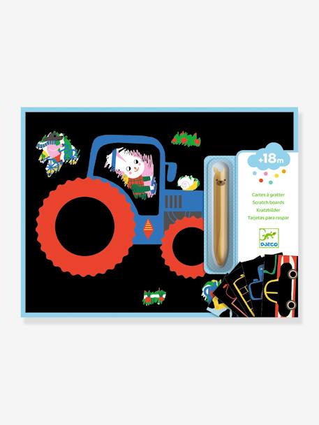 Cartes à gratter véhicules à découvrir bleu 1 - vertbaudet enfant 