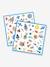 160 stickers interstellaire DJECO bleu 2 - vertbaudet enfant 