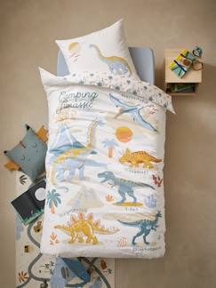 Linge de maison et décoration-Linge de lit enfant-Parure enfant JURASSIC CAMP Oeko-Tex®