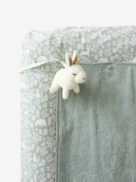 Matelas à langer et 2 tapis de change DANS LES BOIS vert sauge+vieux rose 4 - vertbaudet enfant 