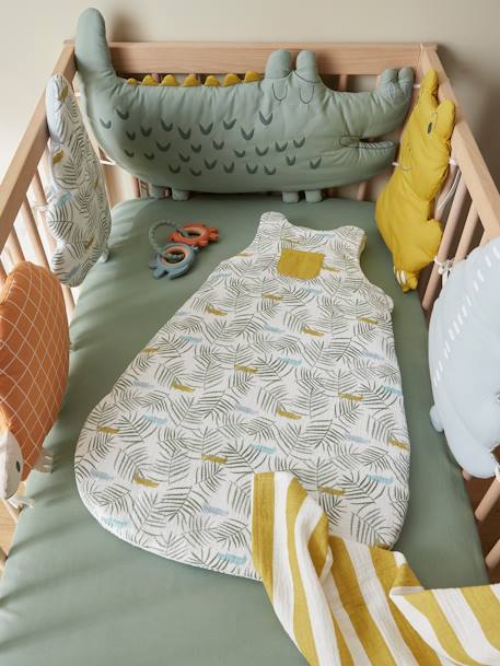 Gigoteuse en gaze de coton TREK blanc imprimé 3 - vertbaudet enfant 