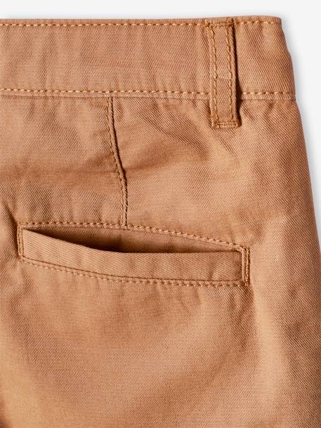 Bermuda chino garçon beige+BLEU+bleu grisé+rouge+sable+vert 3 - vertbaudet enfant 