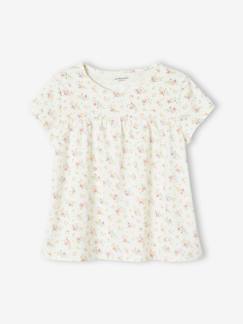 -T-shirt blouse à fleurs fille