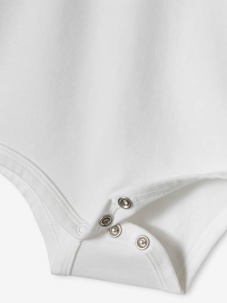 Lot de 2 bodies bébé naissance ouverture polo bleu ciel+écru 6 - vertbaudet enfant 