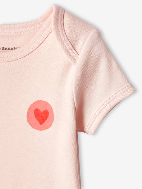 Lot de 3 bodies 'coeur' bébé emmanchure américaine écru 7 - vertbaudet enfant 