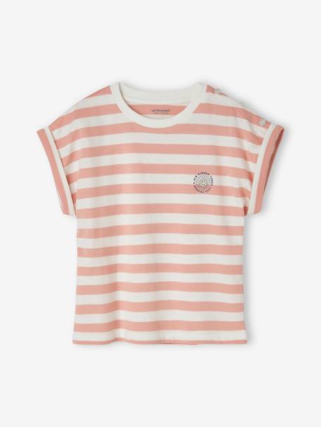 T-shirt rayé personnalisable fille  - vertbaudet enfant