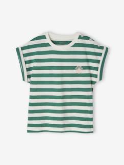 T-shirt rayé personnalisable fille  - vertbaudet enfant