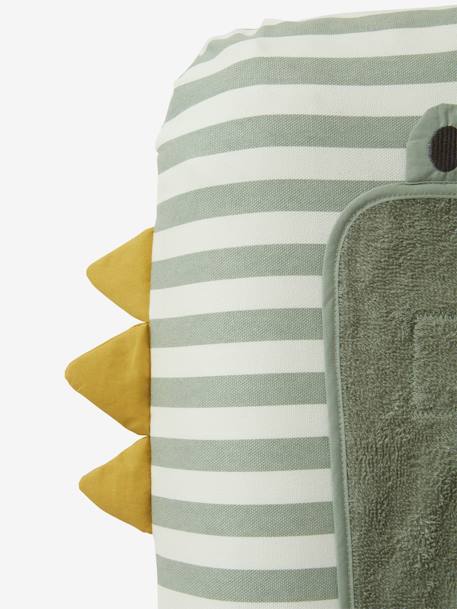 Housse matelas à langer personnalisable TREK rayé vert 5 - vertbaudet enfant 