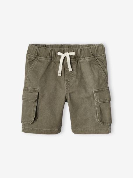 Short garçon battle facile à enfiler beige+kaki+marine 15 - vertbaudet enfant 