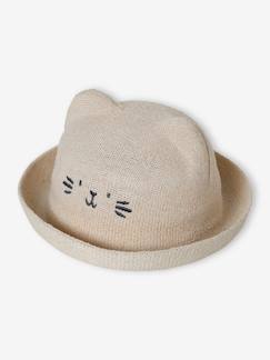 Bébé-Accessoires-Autres accessoires-Chapeau forme chat bébé fille